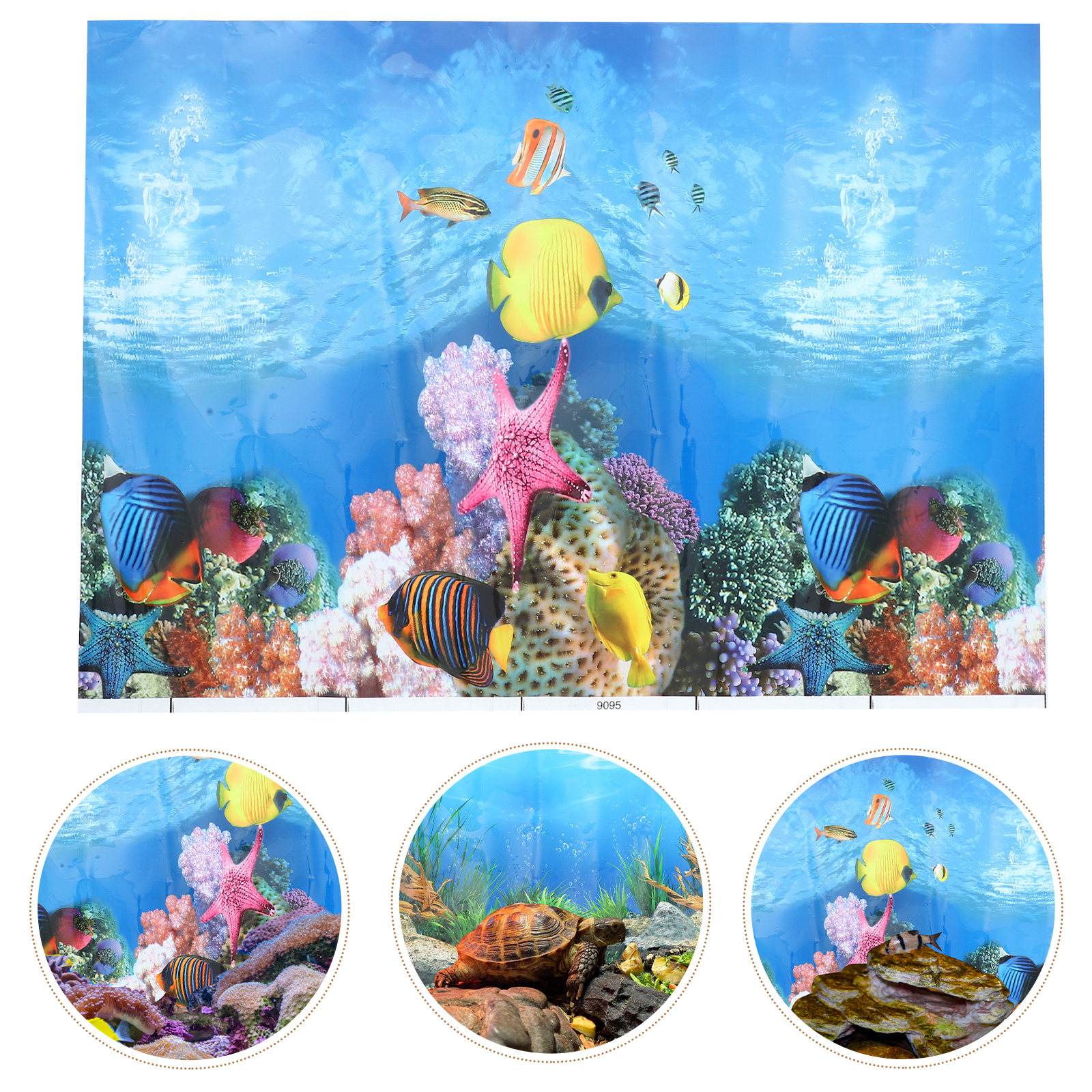 Aquarium Fish Wallpaper - Fish Tank Background Stickers 3D Wallpaper