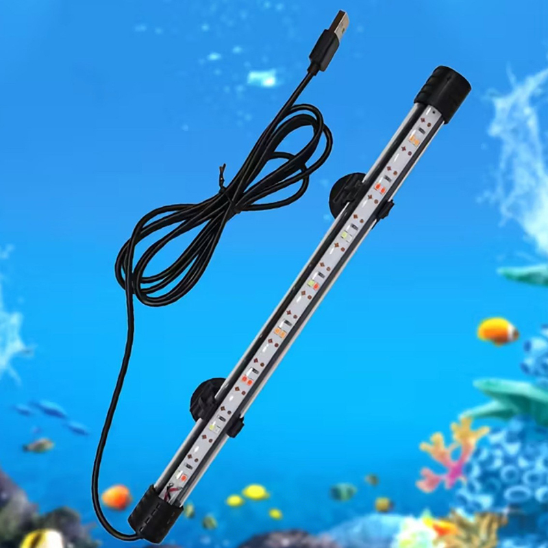 Aquarium Fish Light Lamp - 17-47CM USB Plug Aquarium Light LED