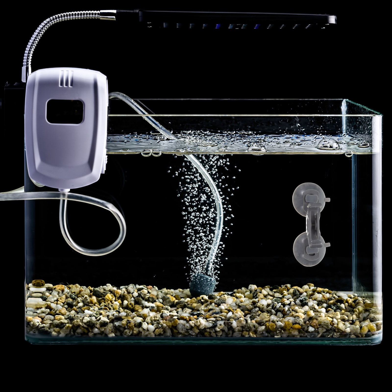 Aquarium Fish Light Lamp - 2Pcs Plastic Fish Tank Lamp Brackets
