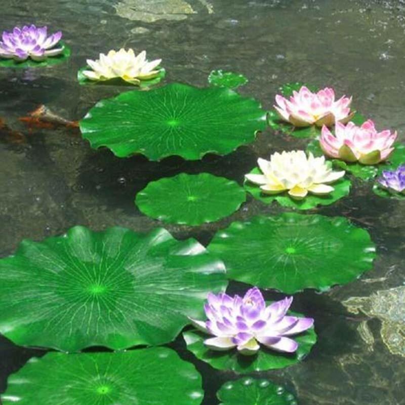 Aquarium Fish Land - 2026 Artificial Water Lily Lotus Leaf
