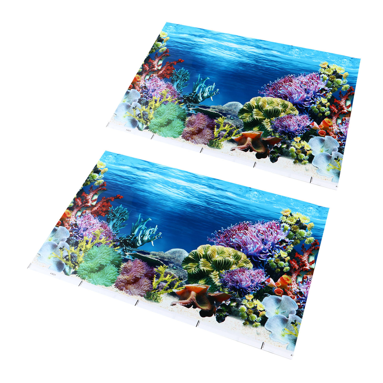 Aquarium Fish Wallpaper - 2Pcs Fish Tank Stickers Aquarium Paper