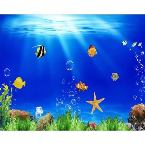 High Definition 3D Aquarium Ba - Aquarium Fish Wallpaper review and price