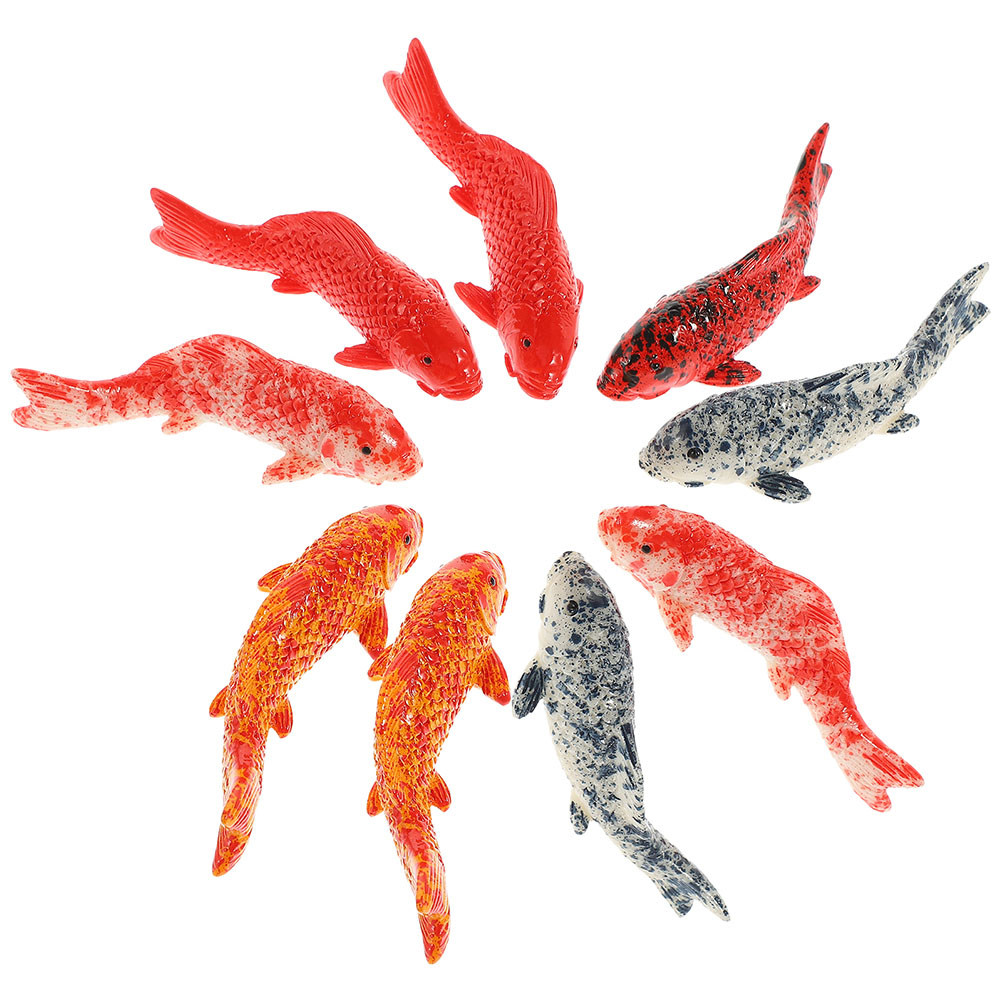 10Pcs Mini Koi Fish Decor Vibr - Aquarium Fish Koi review and price