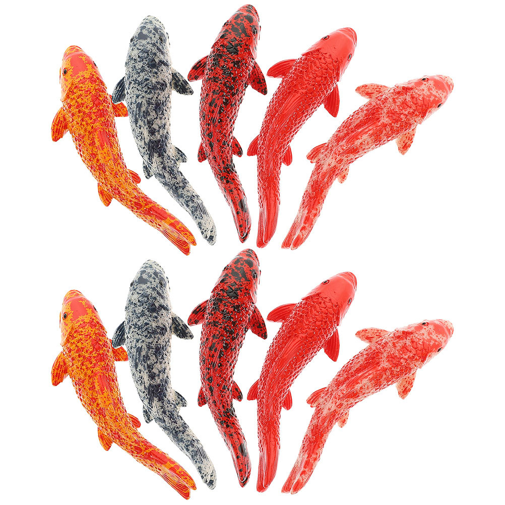 10Pcs Mini Koi Fish Decor Vibr - Aquarium Fish Koi review and price
