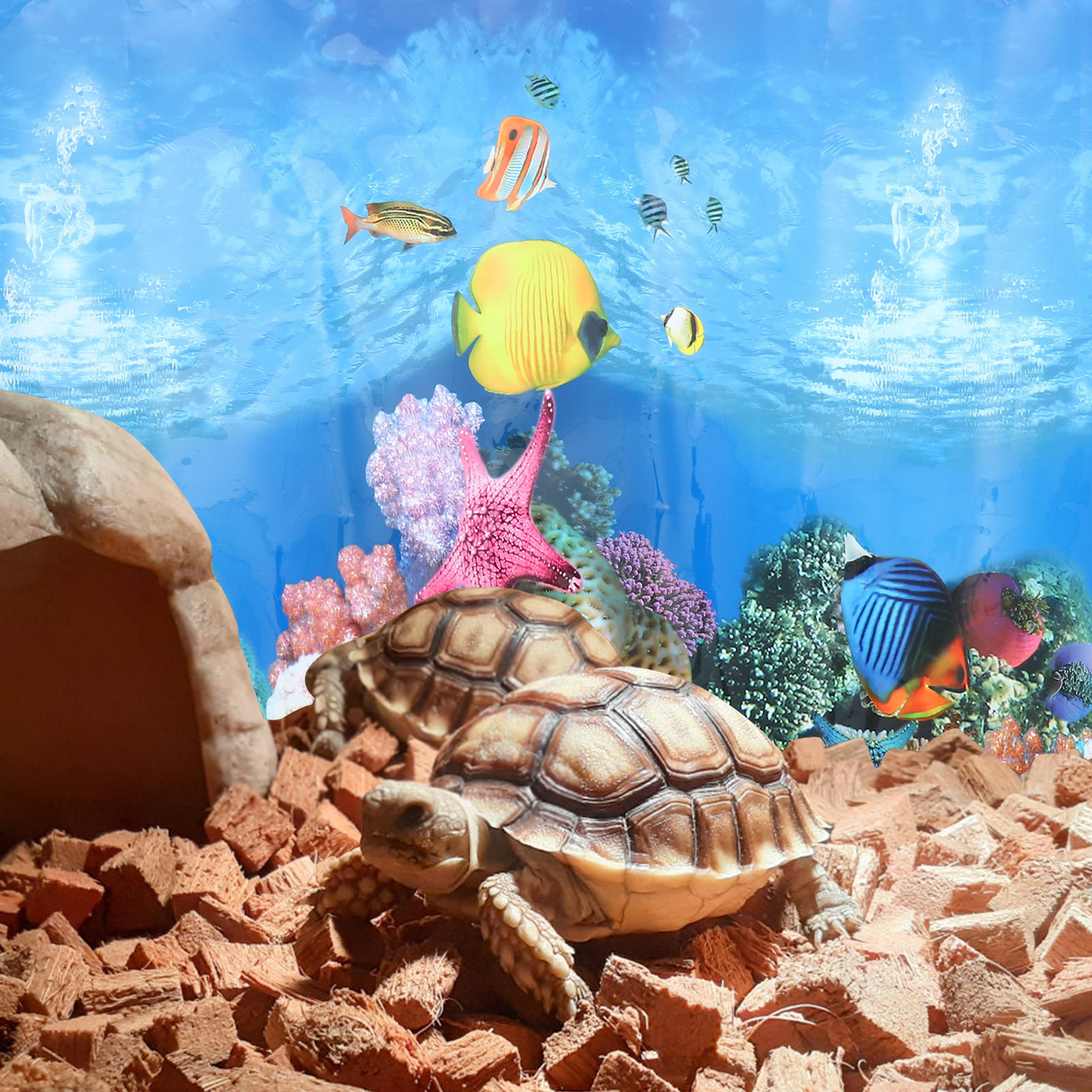 Fish Tank Background Stickers  - Aquarium Fish Wallpaper review and price
