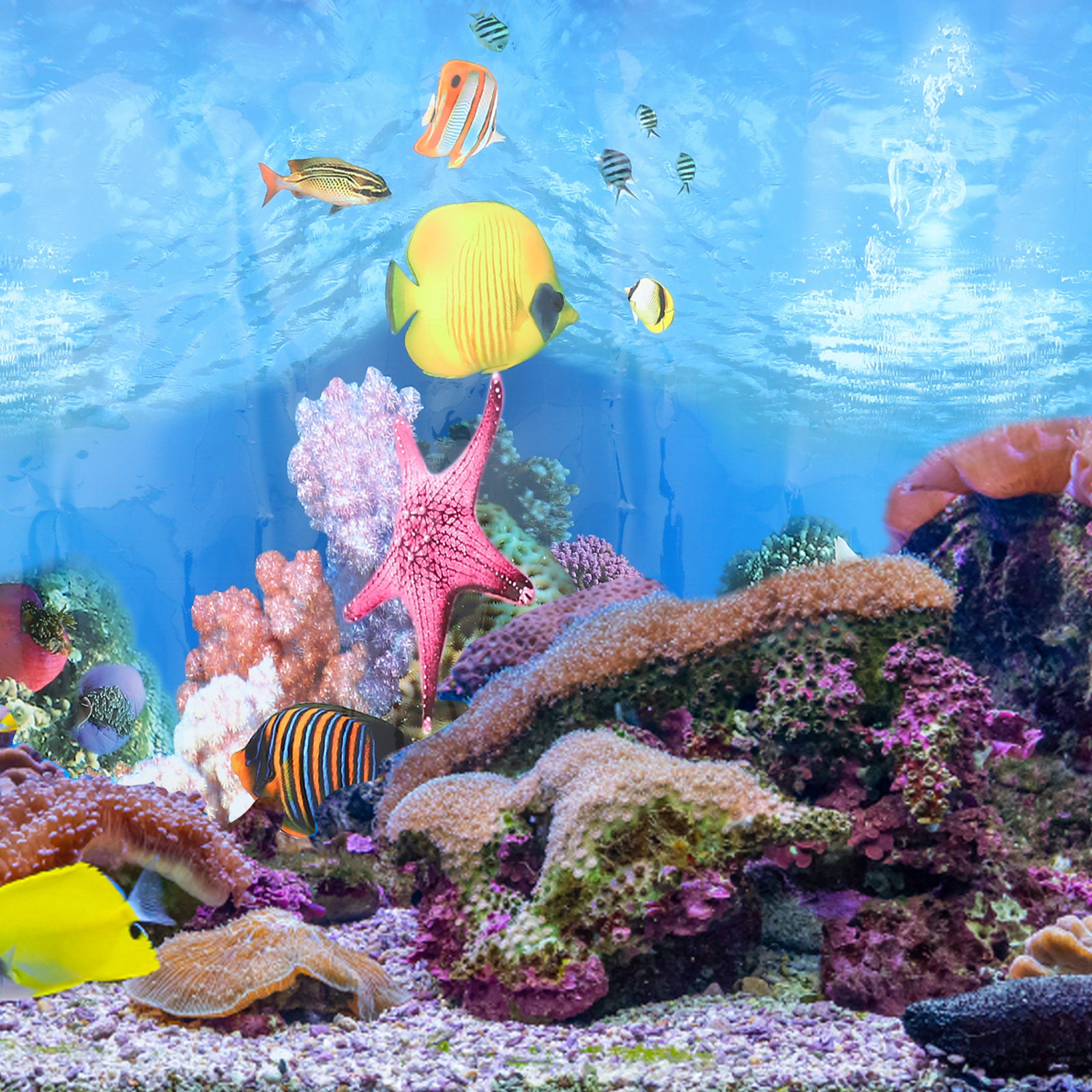 Fish Tank Background Stickers  - Aquarium Fish Wallpaper review and price