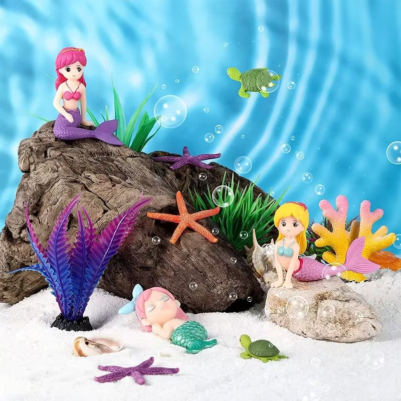 Mermaid Sculpture Mini Figurin - Aquarium Mini Fish review and price