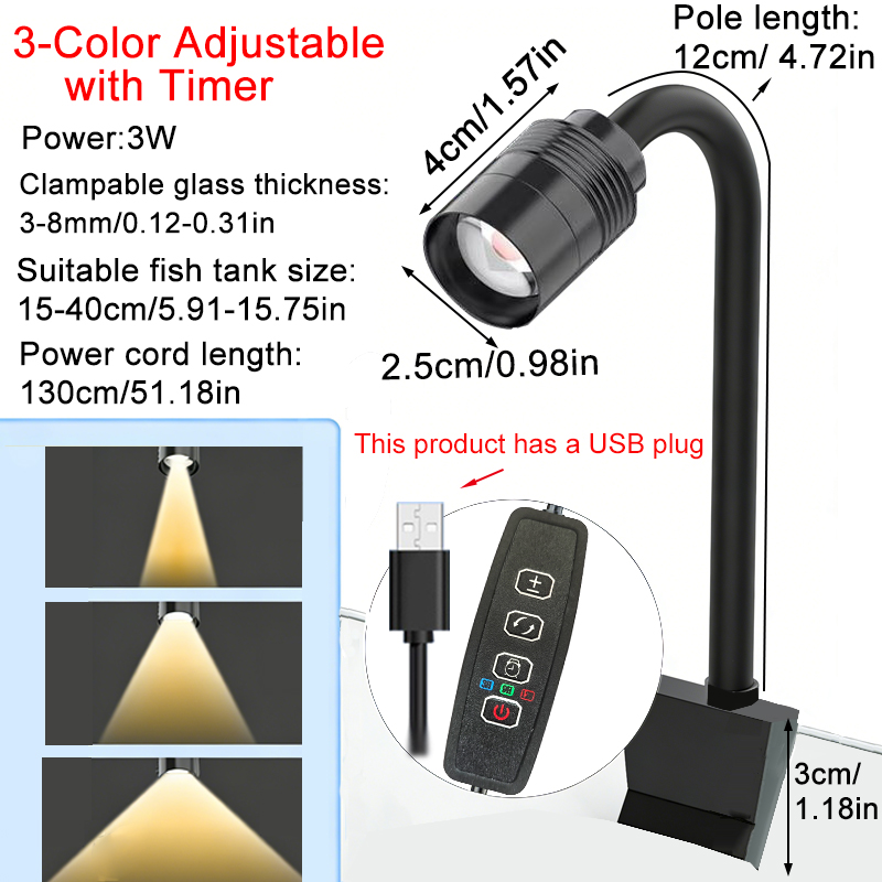 3W South American Aquarium Spo - Aquarium Fish Light Lamp review and price