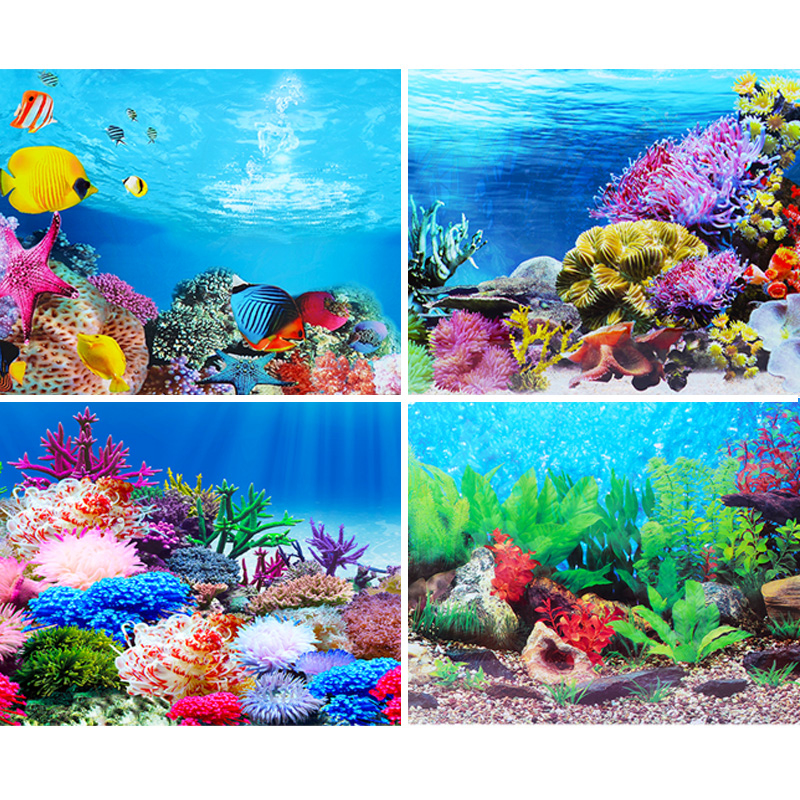 Fish tank background sticker p - Aquarium Fish Wallpaper review and price