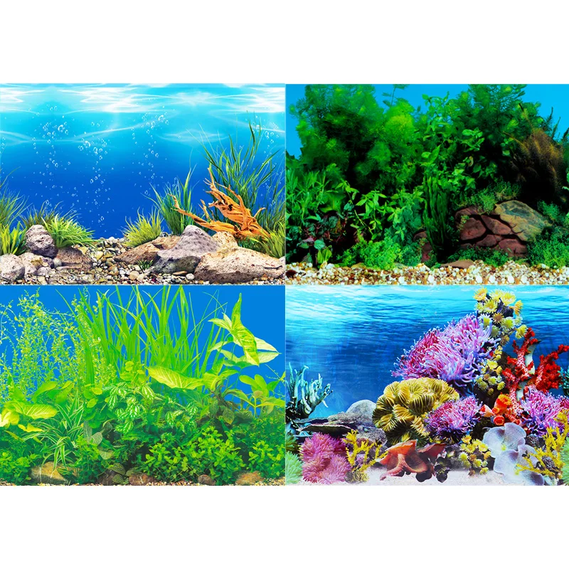 Fish tank background sticker p - Aquarium Fish Wallpaper review and price