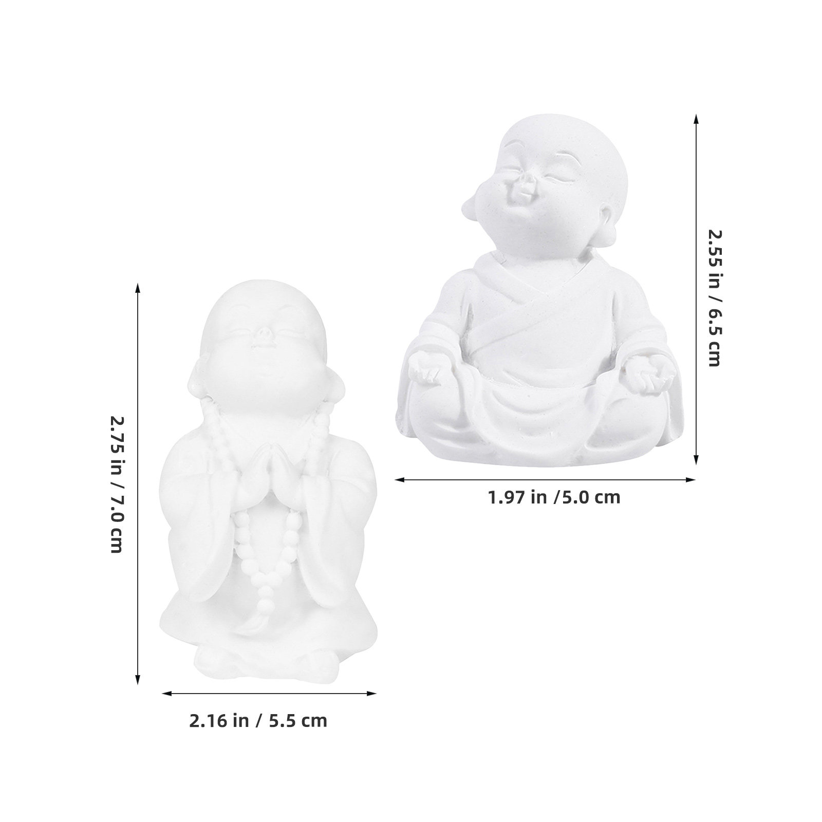 4Pcs Zen Buddha Statue Resin D - Aquarium Fish In review and price