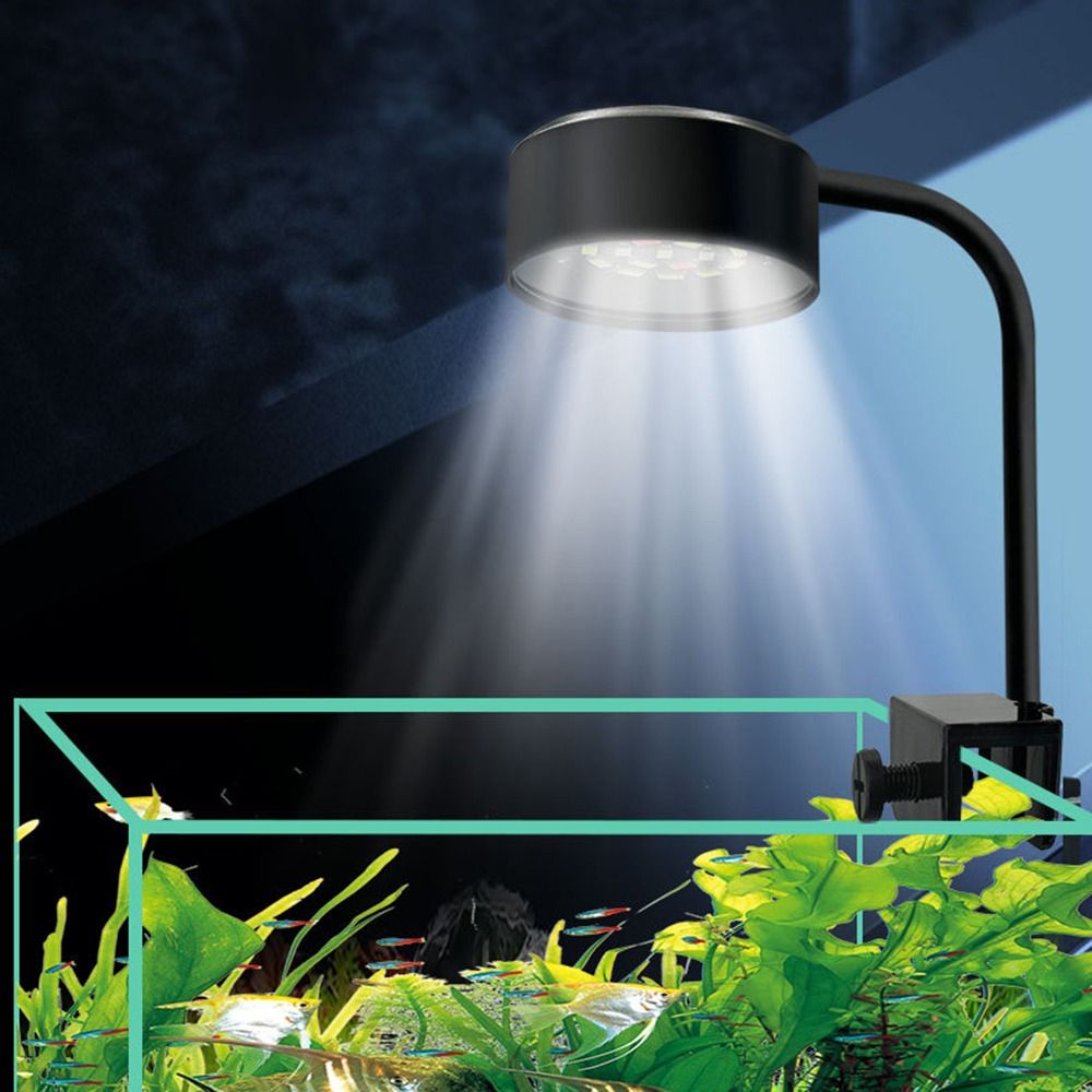 3 Color Modes Mini Clip-on Aqu - Aquarium Fish Light Lamp review and price