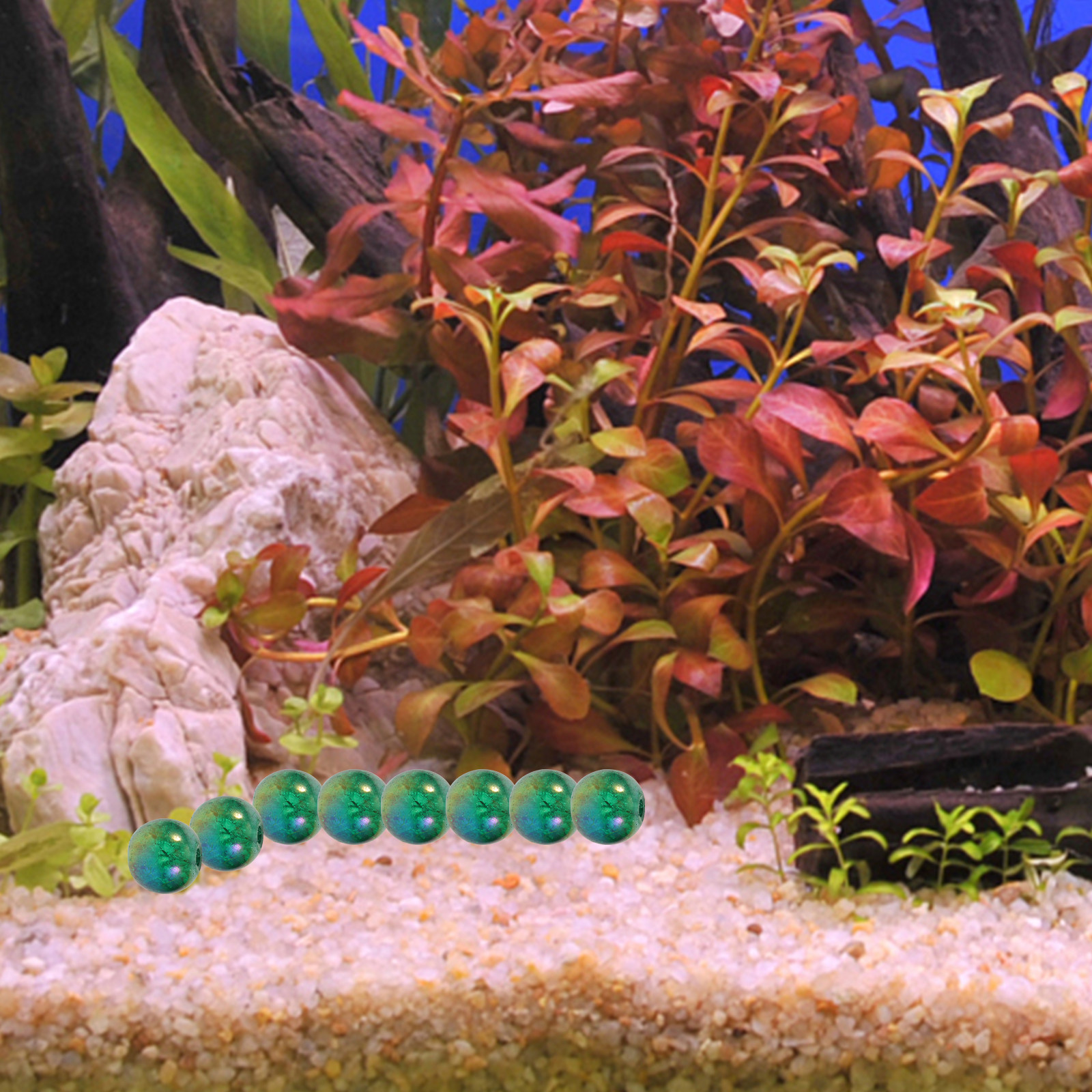 50Pcs Glass Beads Flowerpot Va - Aquarium Fish In review and price