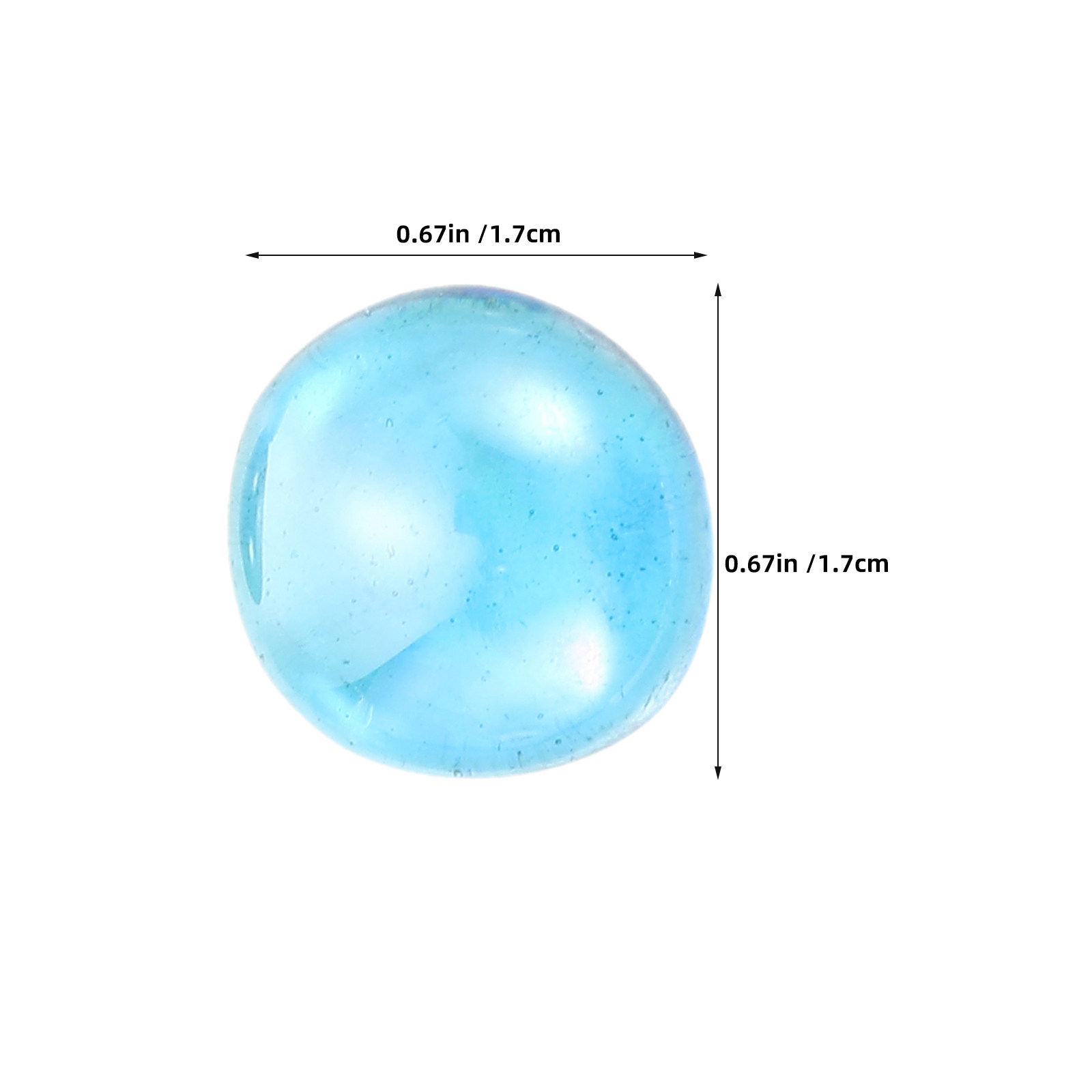 1 Bag Glass Flat Marbles Clear - Aquarium Fish In review and price