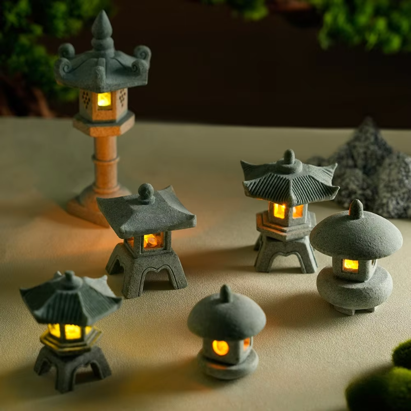Mini Pagoda Lantern Light Gard - Aquarium Mini Fish review and price