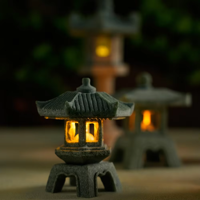 Mini Pagoda Lantern Light Gard - Aquarium Mini Fish review and price