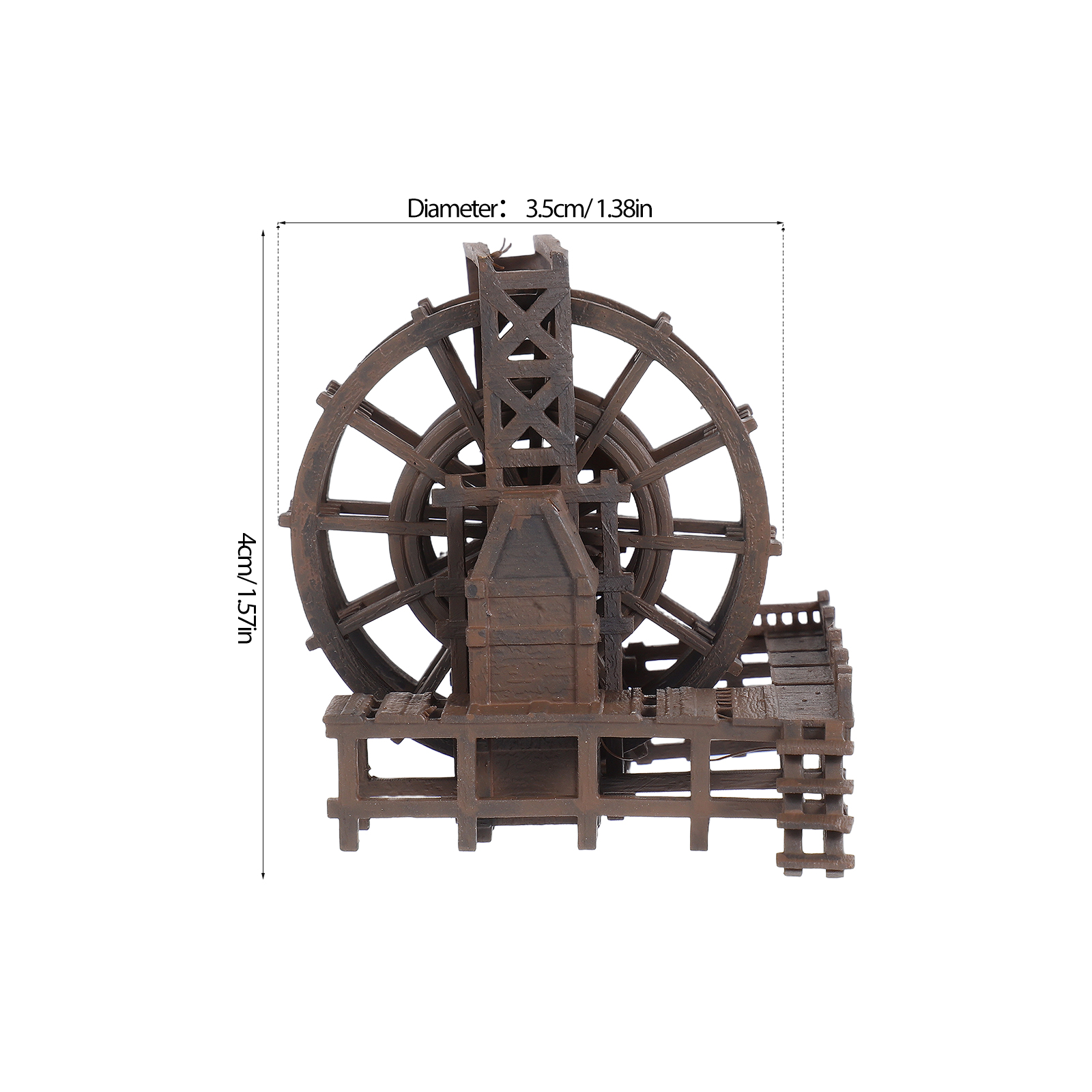 Miniature Water Wheel Ornament - Aquarium Mini Fish review and price