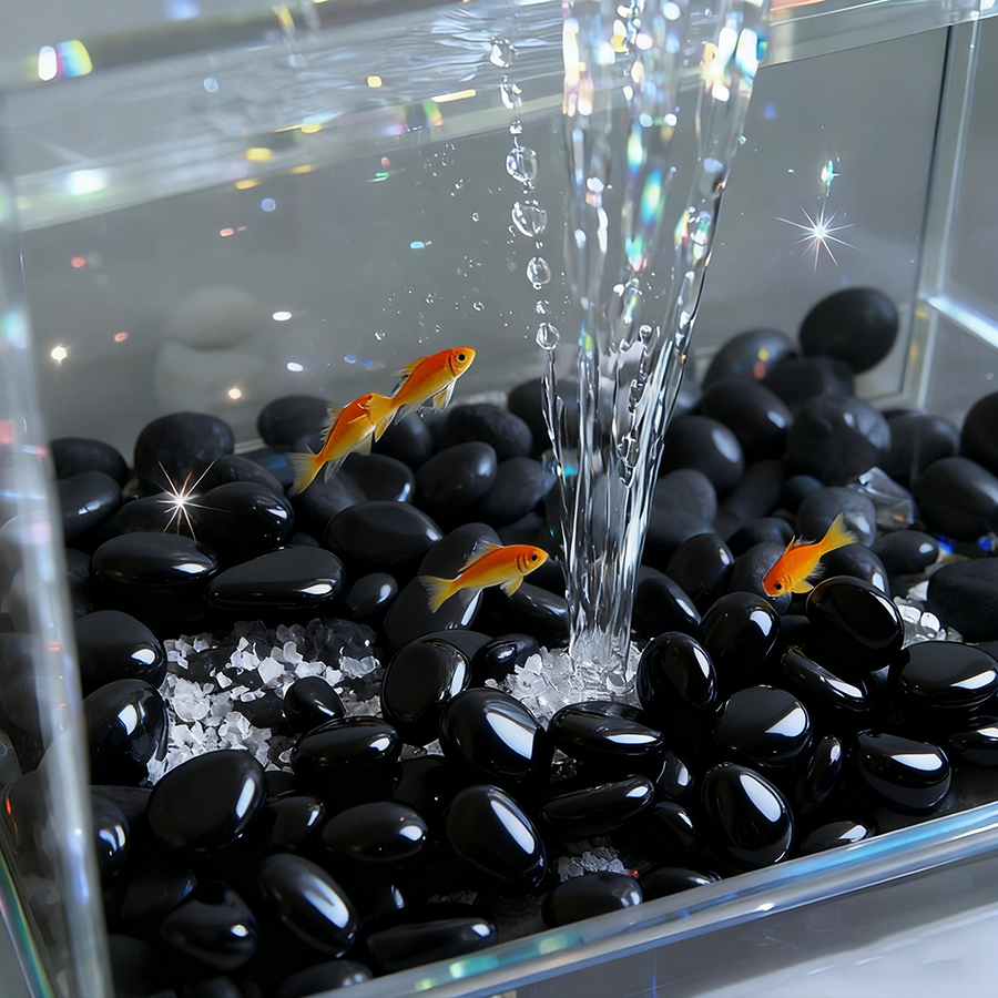 200g Black High Polished Natur - Aquarium Fish Land review and price