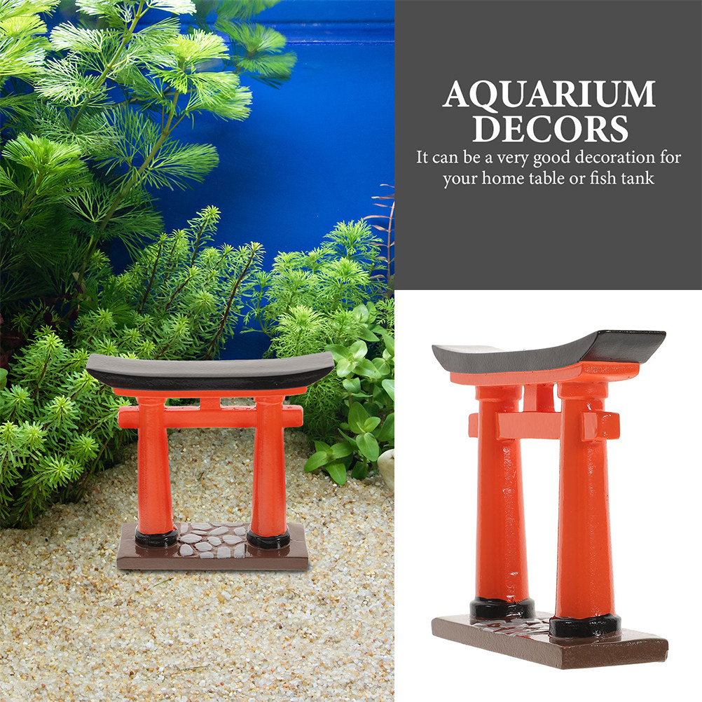 2Pcs Japanese Torii Gate Mini  - Aquarium Mini Fish review and price