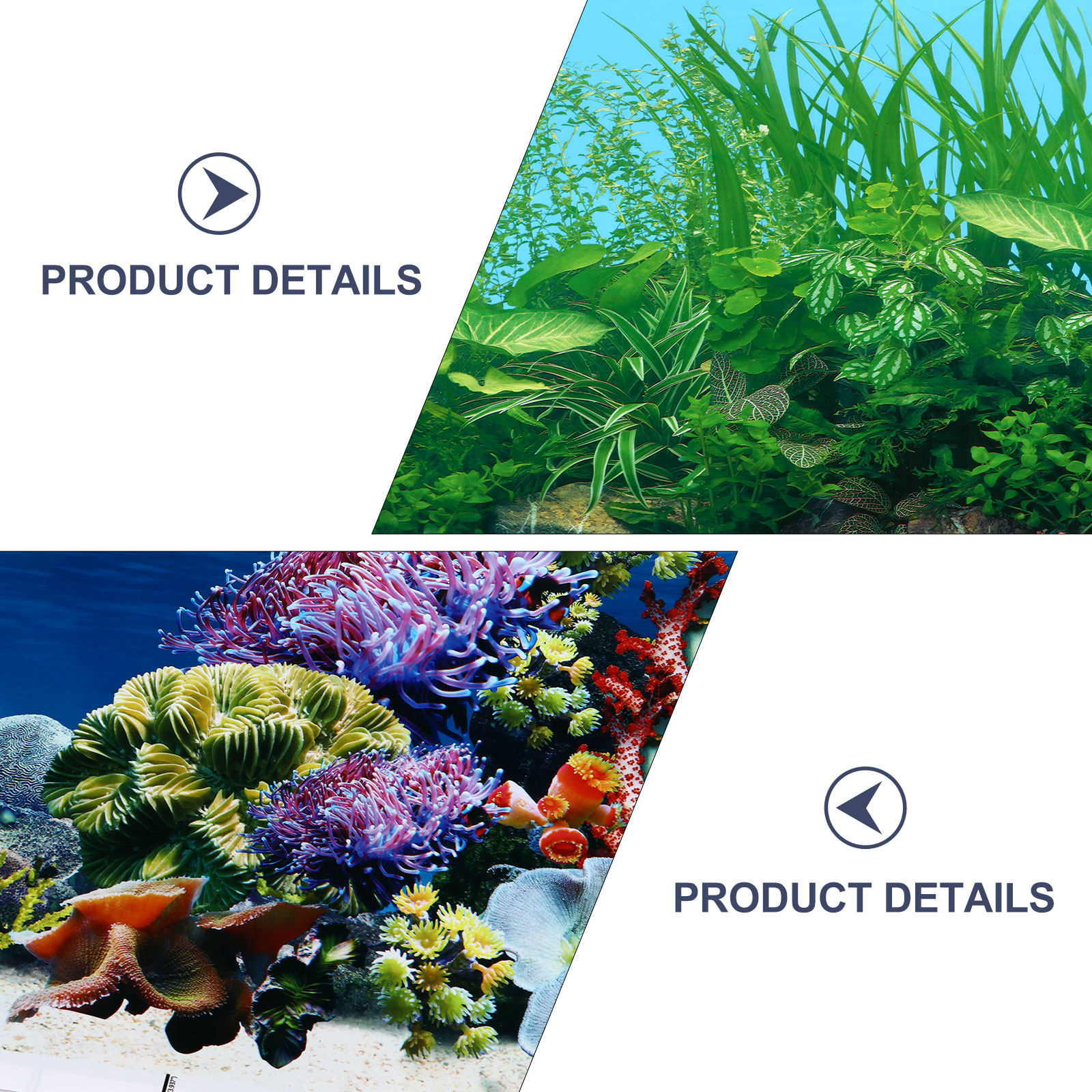 2Pcs Fish Tank Stickers Aquari - Aquarium Fish Wallpaper review and price