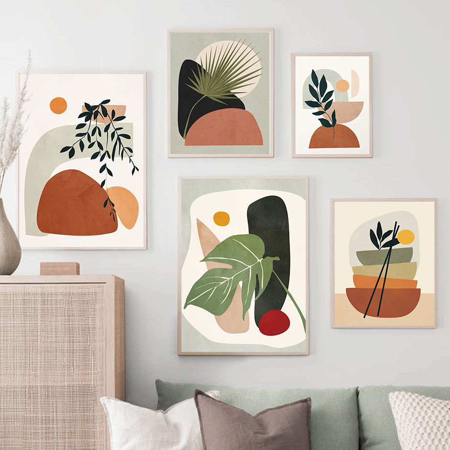 Boho Abstract Canvas Painting  - Live Plant Fertilizer review and price