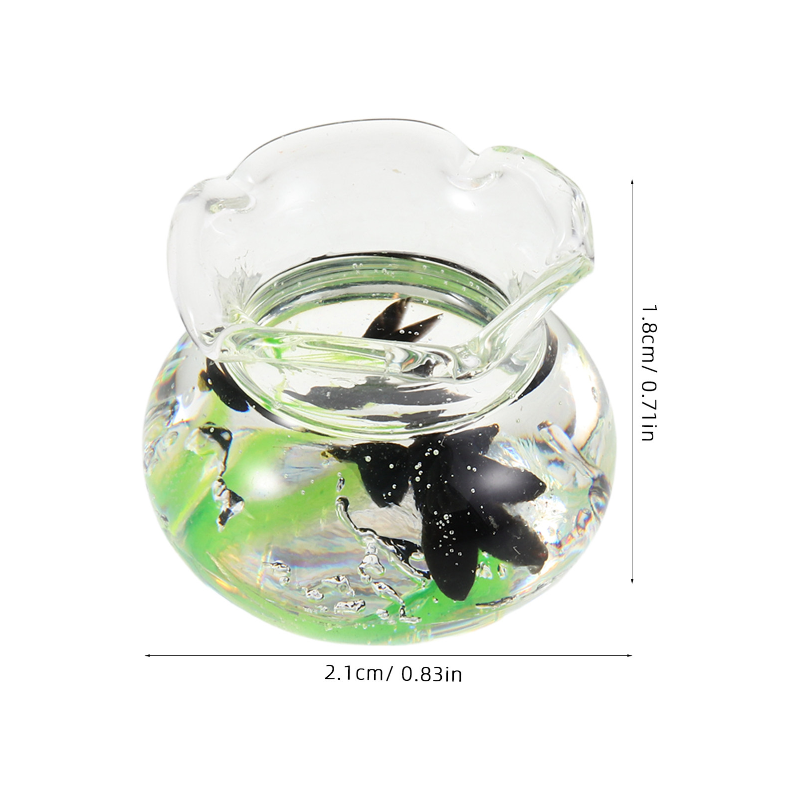 Miniature Resin Fish Bowl Roun - Aquarium Mini Fish review and price