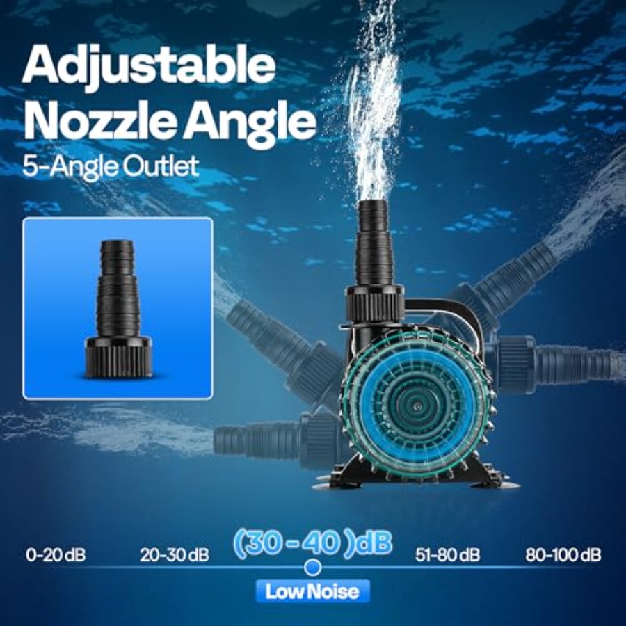 Electric 310W 5300GPH Submersi - Aquarium Fish Koi review and price