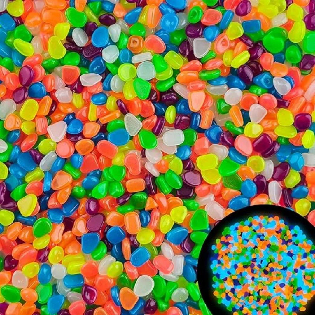 500Pcs Glow in The Dark Garden - Aquarium Fish Land review and price