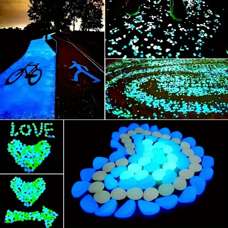 500Pcs Glow in The Dark Garden - Aquarium Fish Land review and price